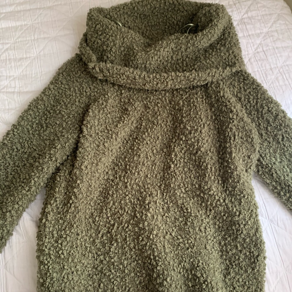 Green slouch neck sweater - Picture 1 of 1